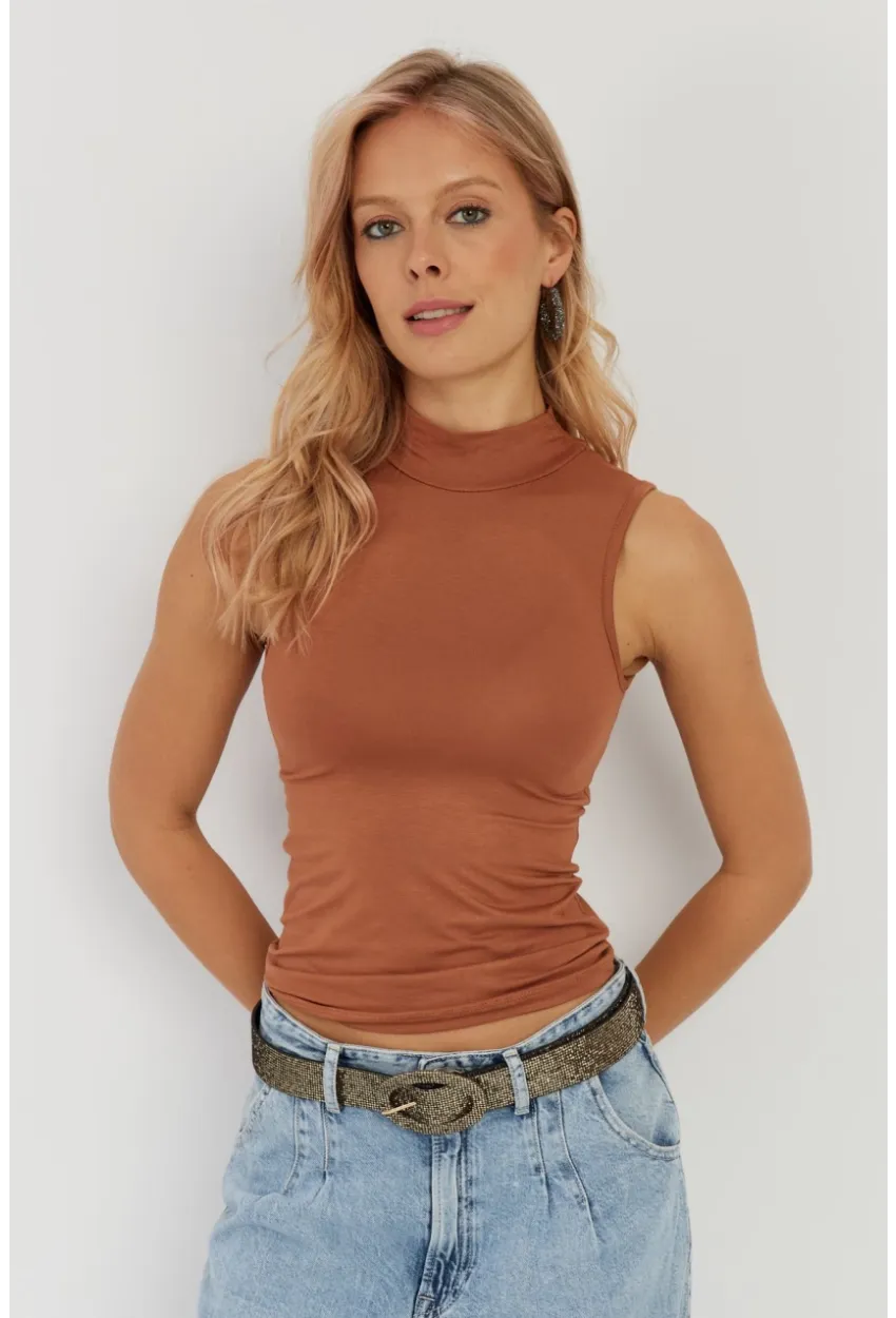 Kadın Badem Kolsuz Bluz LPP1260