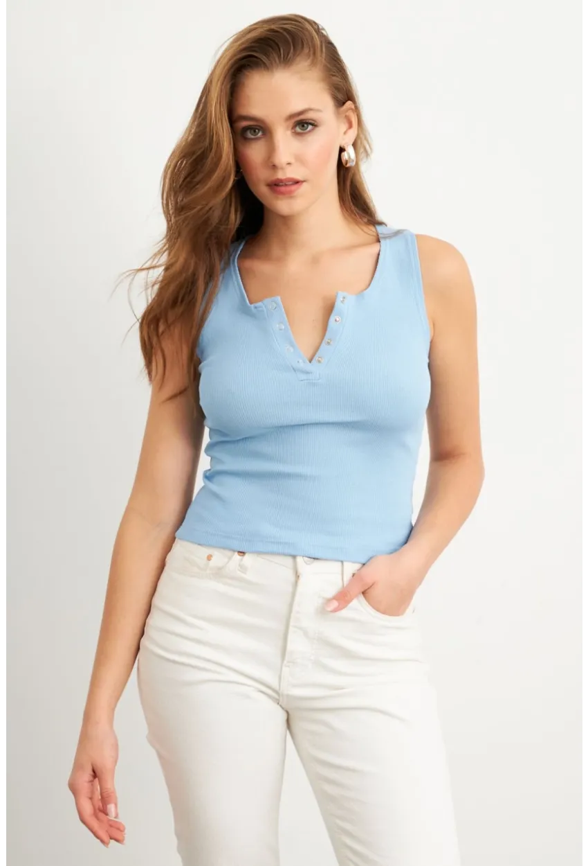 Kadın Bebe Mavi Patlı Kaşkorse Bluz MK02