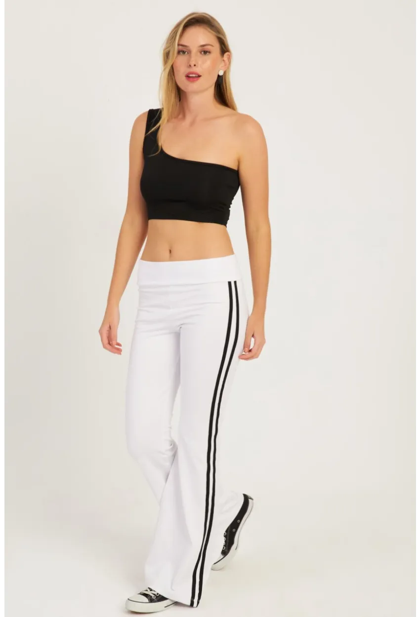 Kadın Beyaz İspanyol Paça Eşofman Altı SF2542