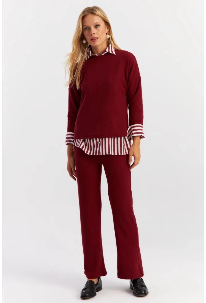 Kadın Bordo Alt Üst Takım YLE19
