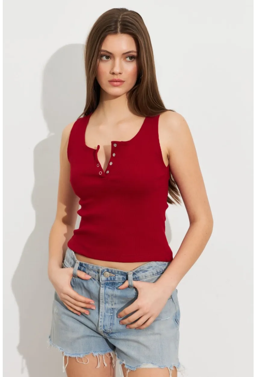 Kadın Bordo Patlı Kaşkorse Bluz MK02