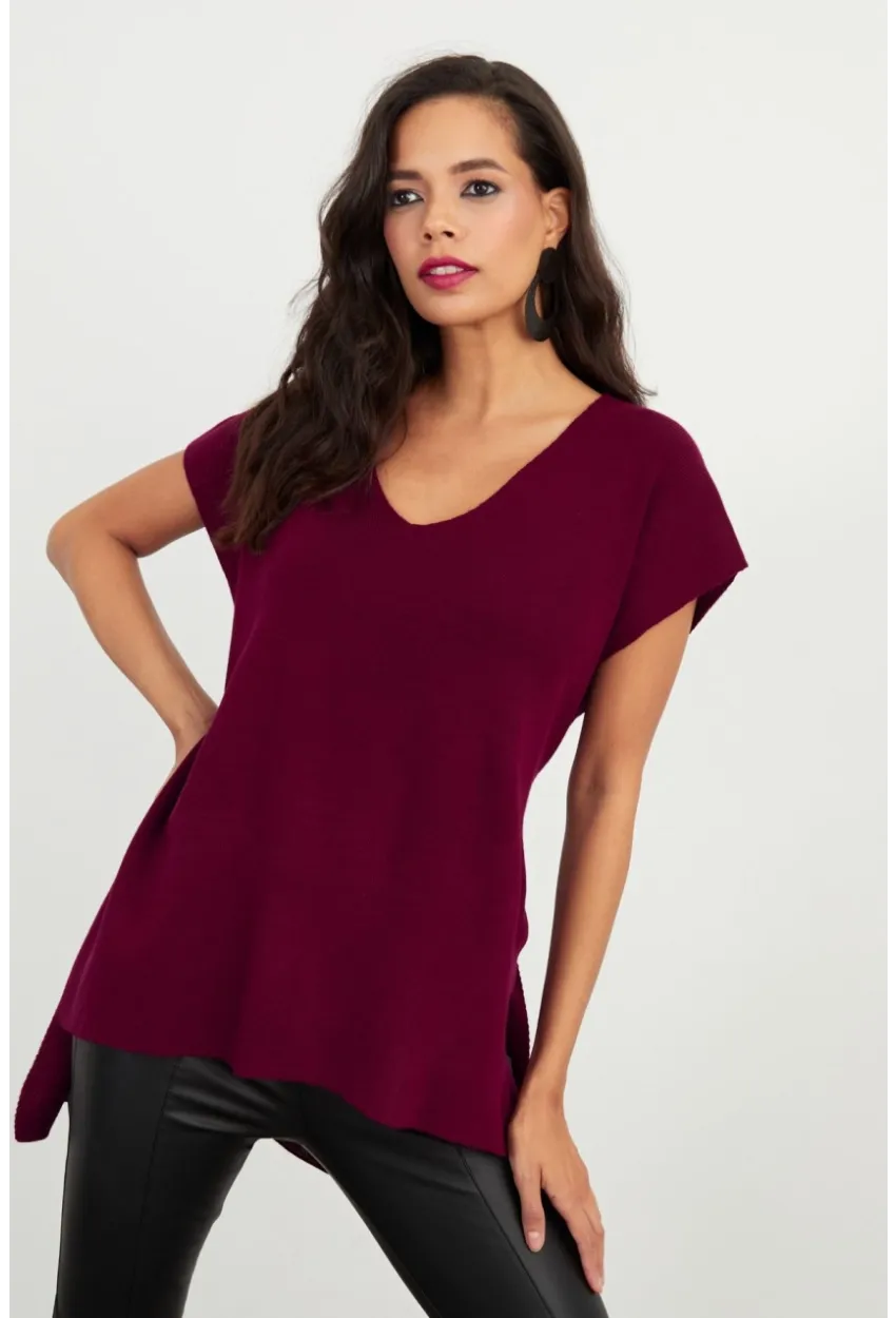Kadın Bordo Süveter YV101