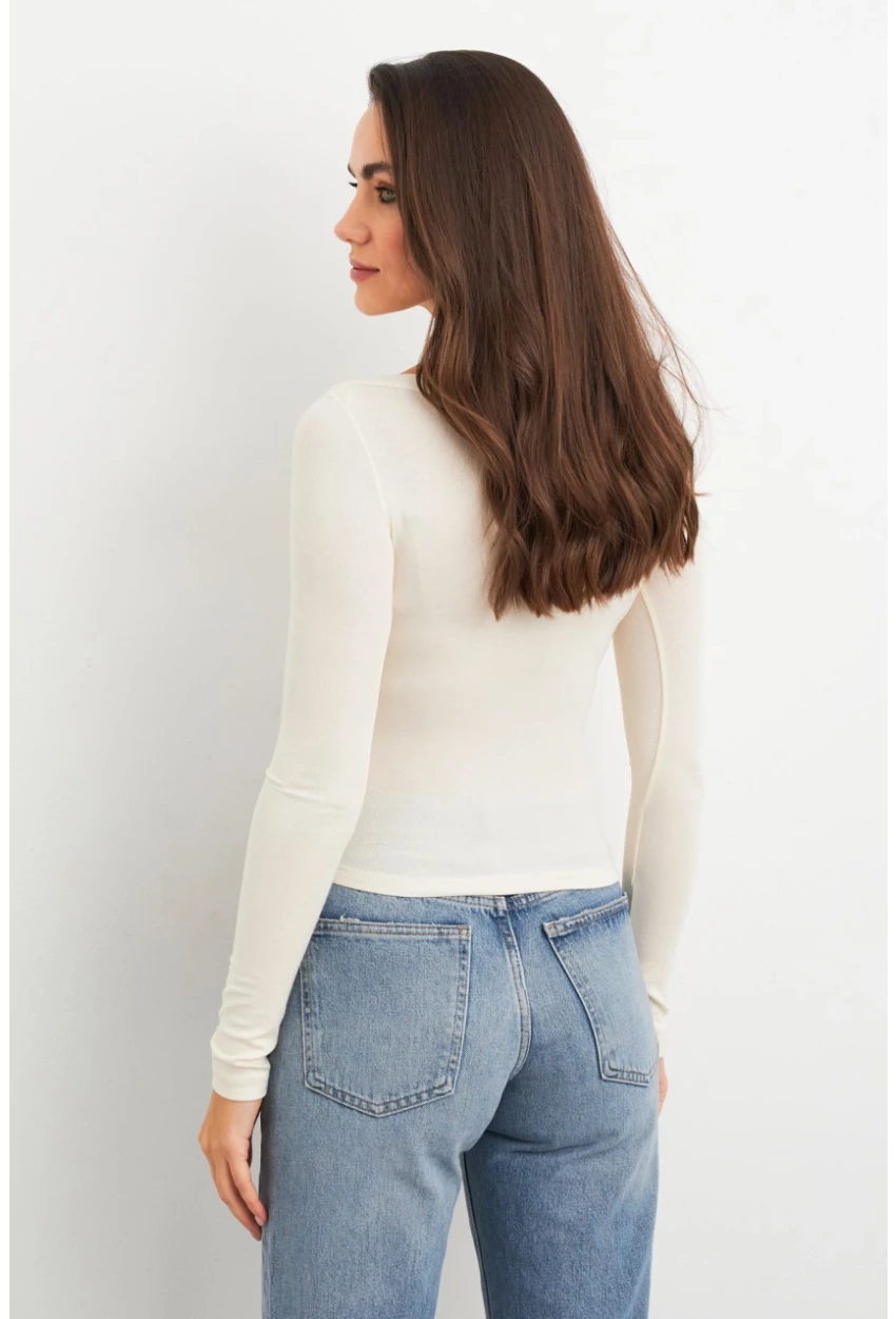 Kadın Ekru Bluz MX9390