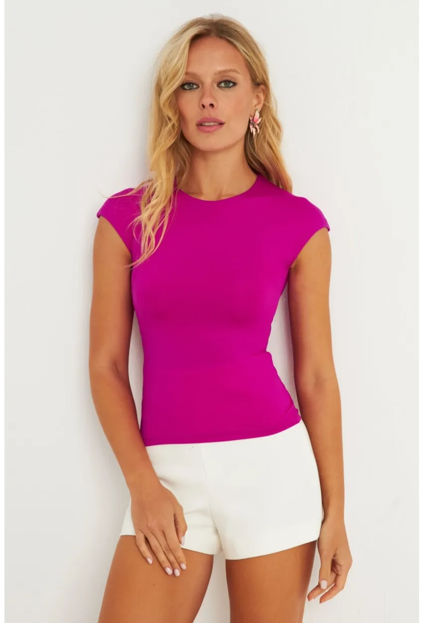 Kadın Fuşya Bluz LPP1281