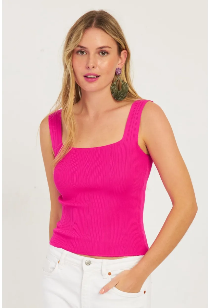 Kadın Fuşya Triko Bluz SMT224