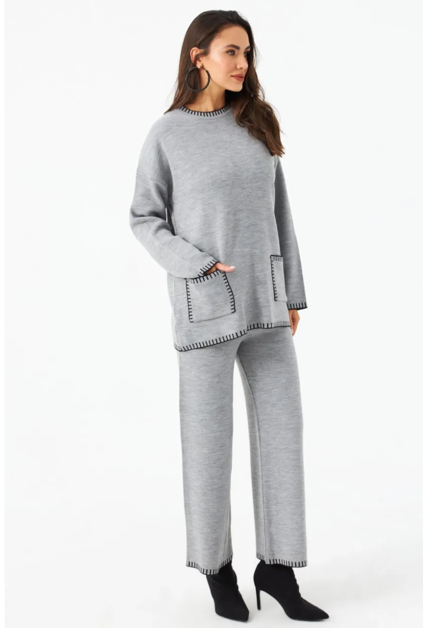 Kadın Gri Alt Üst Takım MMK61