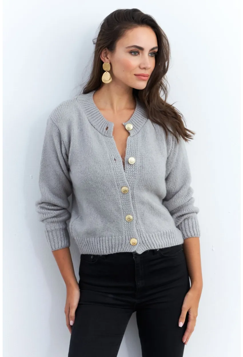 Kadın Gri Hırka YV285