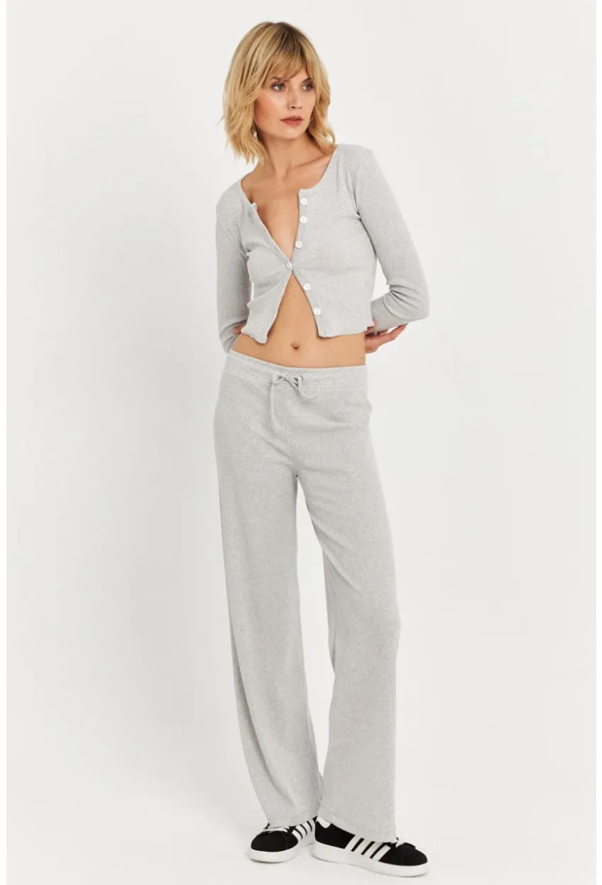 Kadın Gri Palazzo Eşofman Altı ALB6011