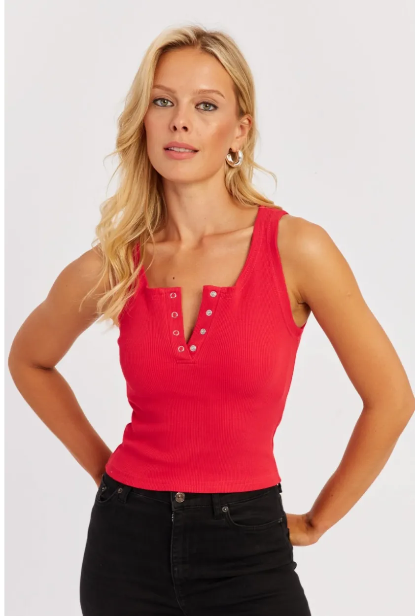 Kadın Kırmızı Patlı Kaşkorse Bluz MK02