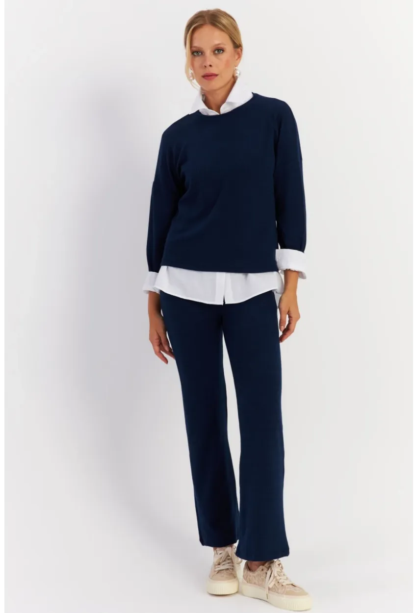 Kadın Lacivert Alt Üst Takım YLE19