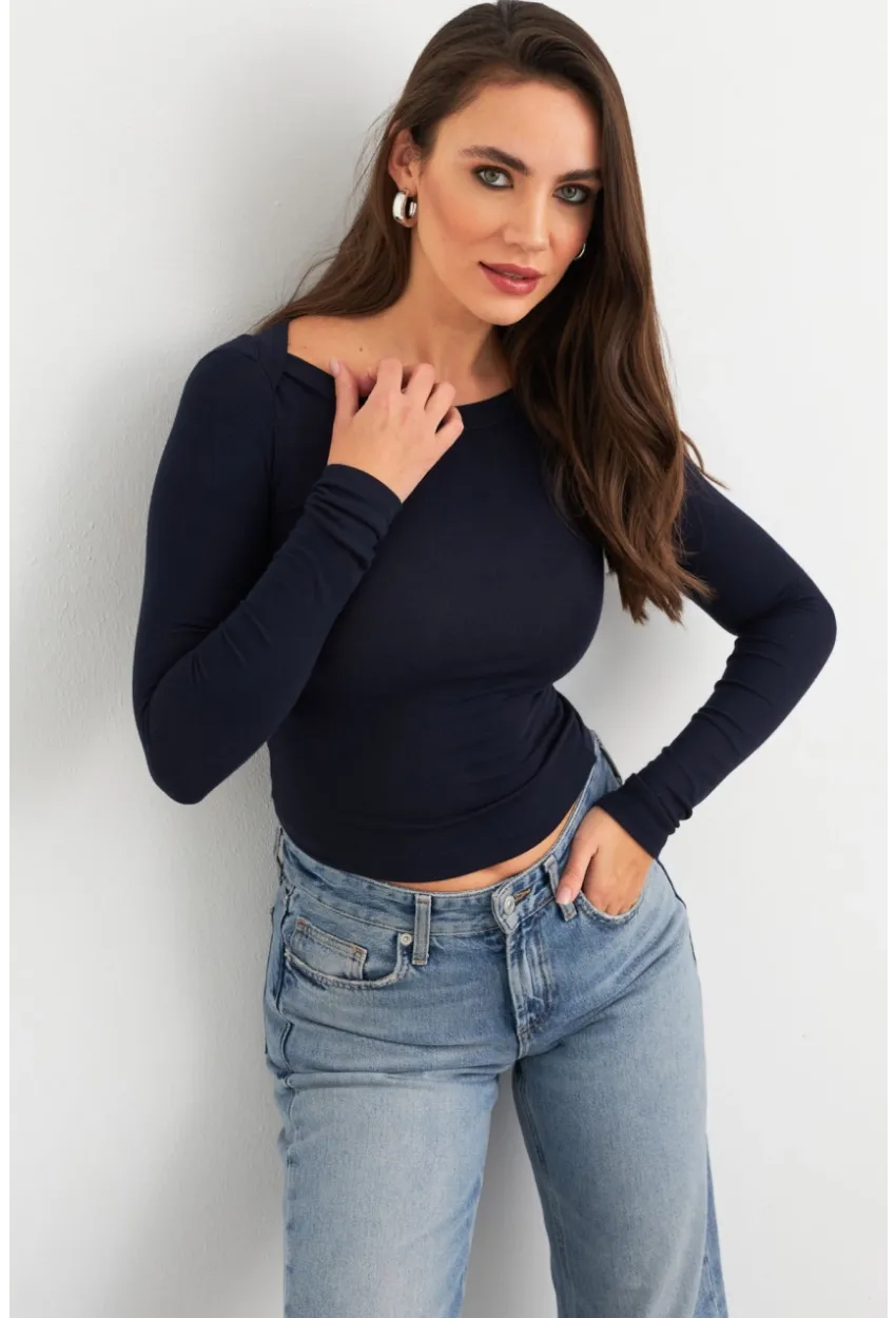 Kadın Lacivert Bluz MX9390