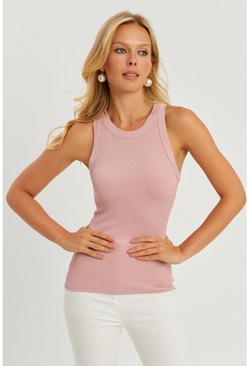 Kadın Pudra Fitilli Bluz AYD317