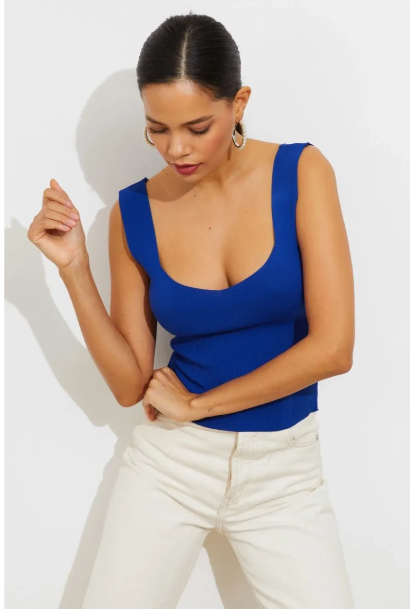 Kadın Saks Triko Atlet YV117