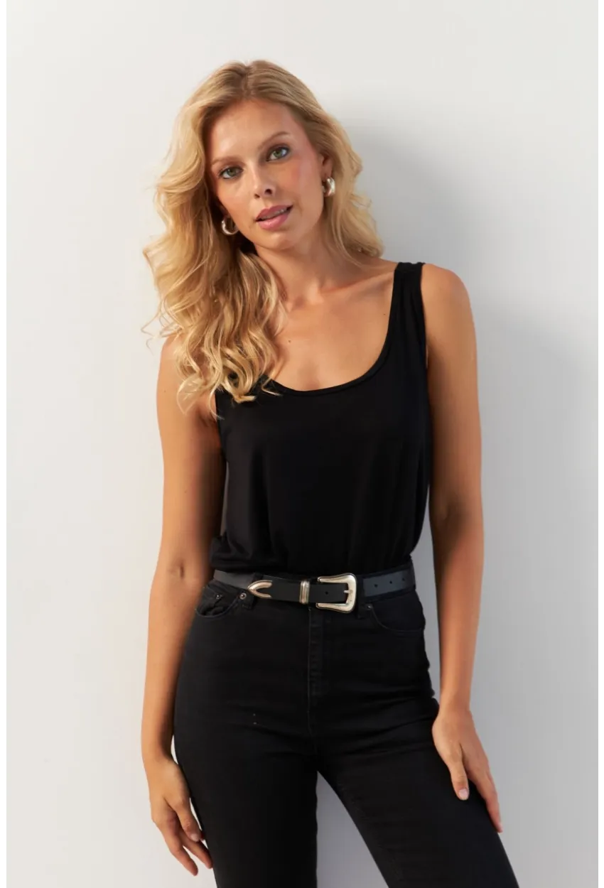 Kadın Siyah Bluz AYD372