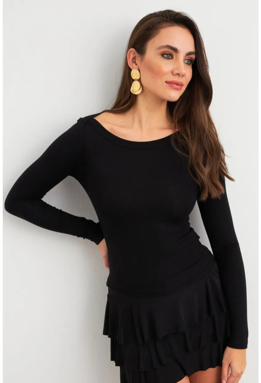 Kadın Siyah Bluz MX9390