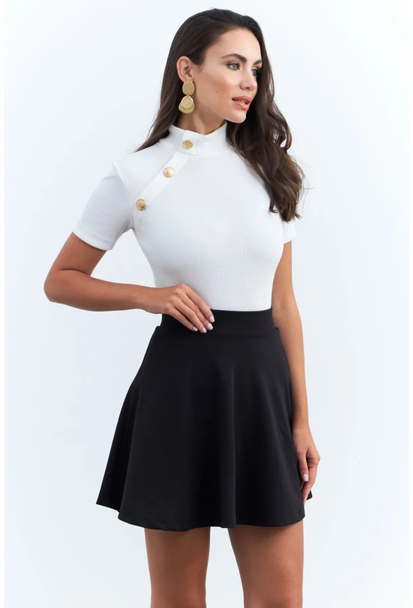 Kadın Siyah Mini Etek ELT3240