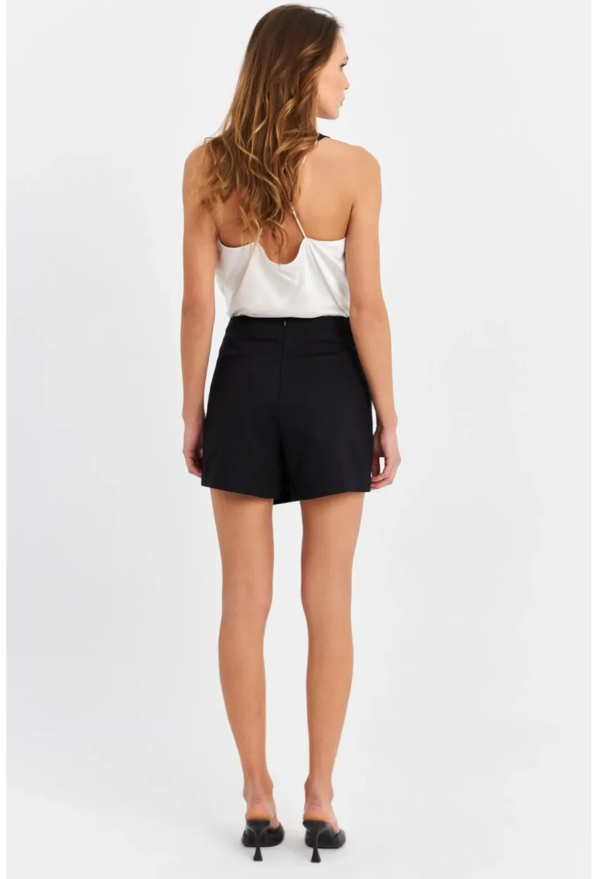 Kadın Siyah Şort Etek NH799