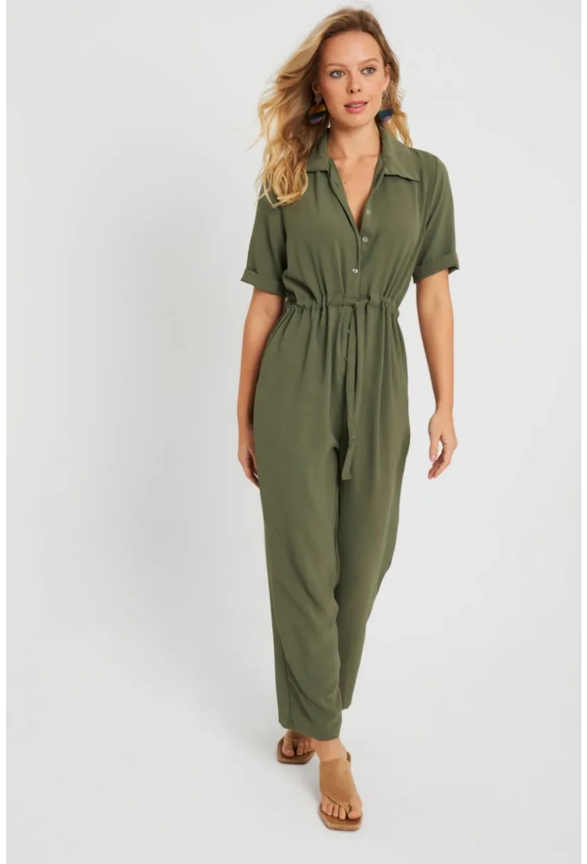 Kadın Tulum Haki Q985