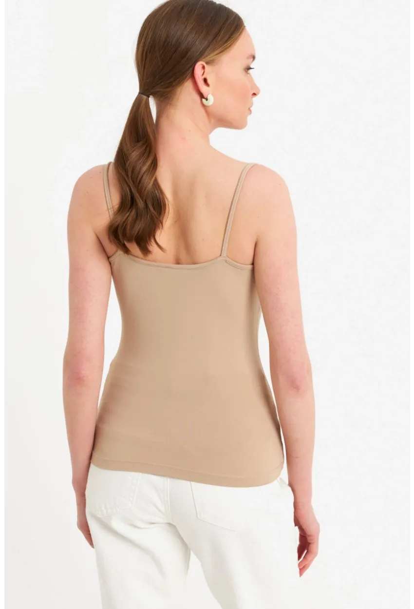 Kadın Vanilya Askılı Basic Atlet FLS06