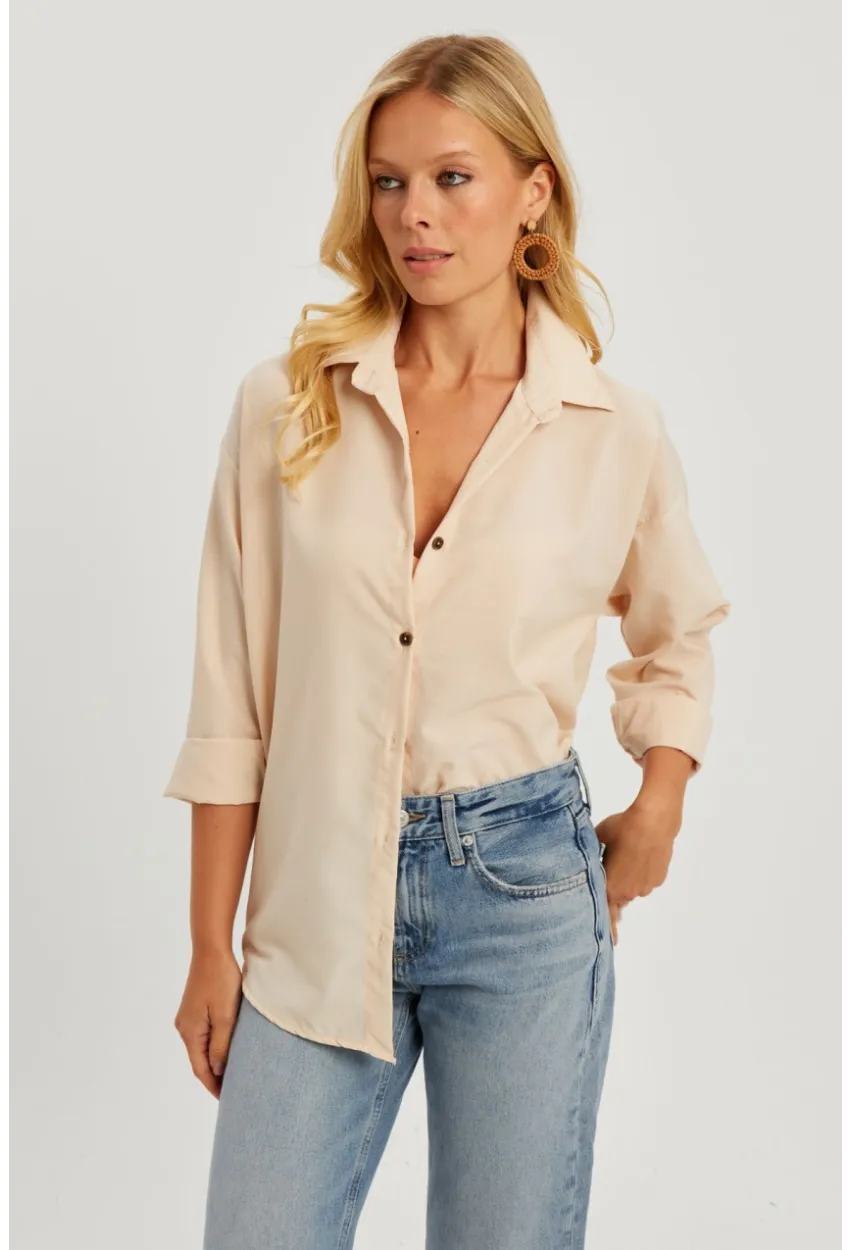 Kadın Vanılya Gömlek Q987