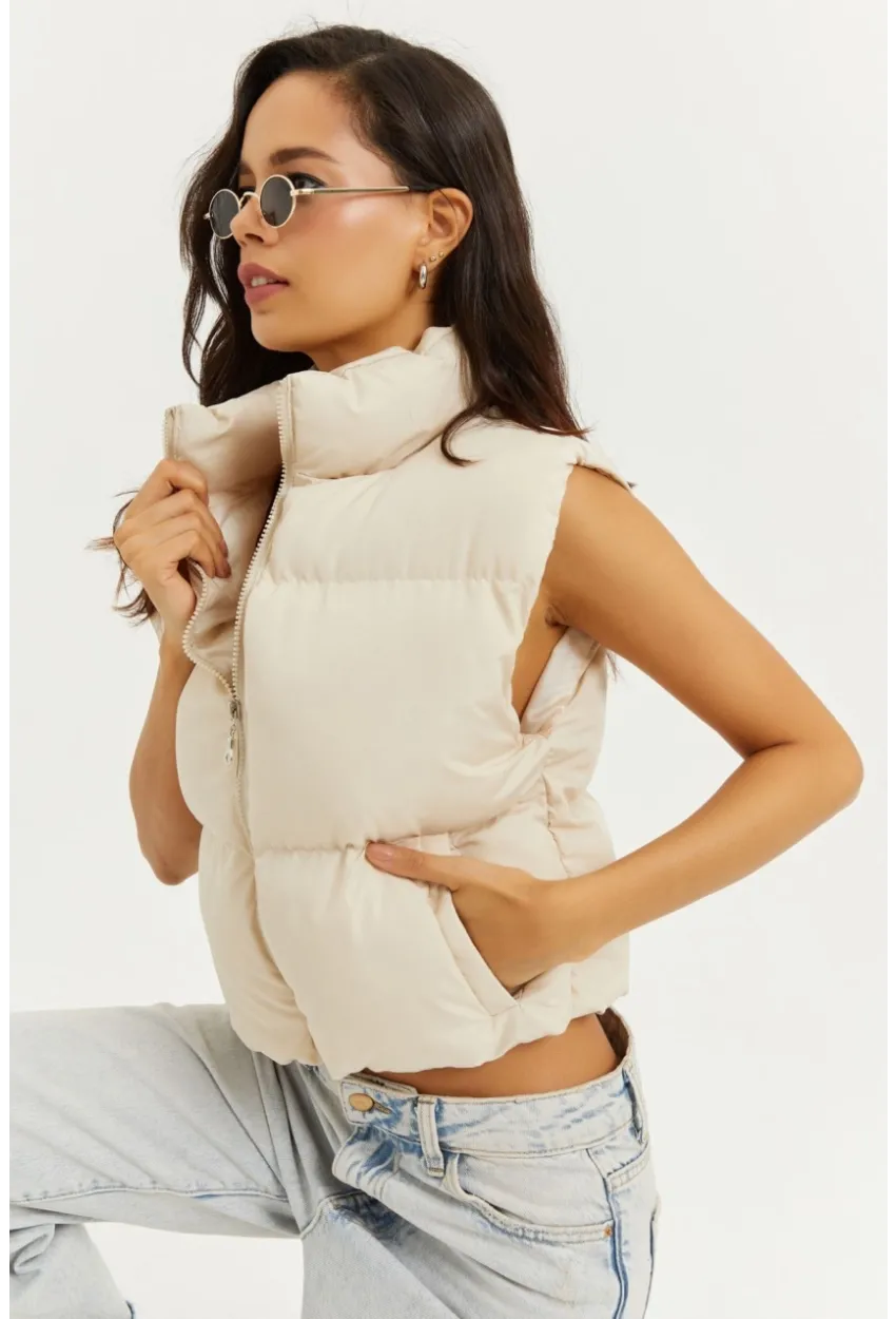 Kadın Vanilya Şişme Yelek DAF4910
