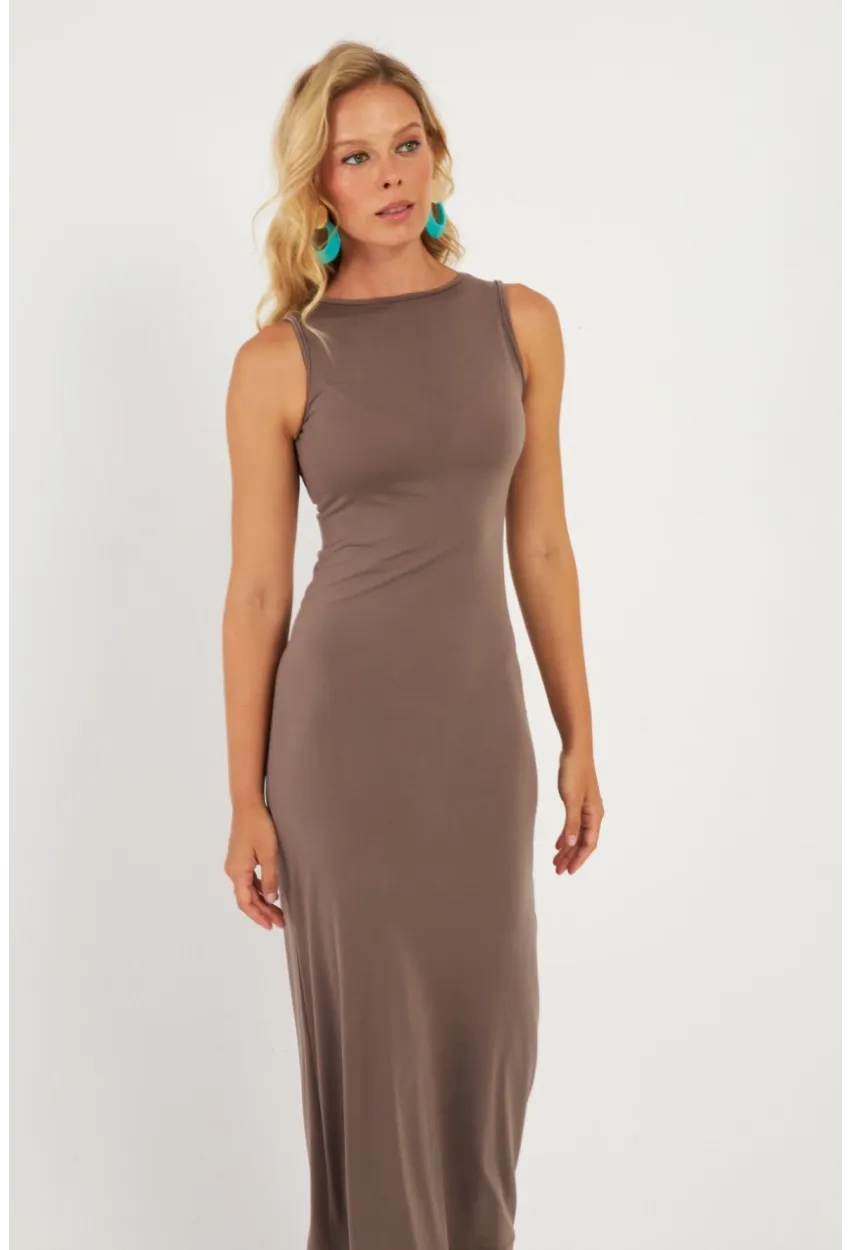 Kadın Vizon Basic Elbise DMR2433