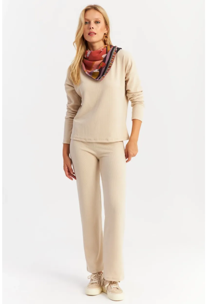Kadın Bej Alt Üst Takım YLE19