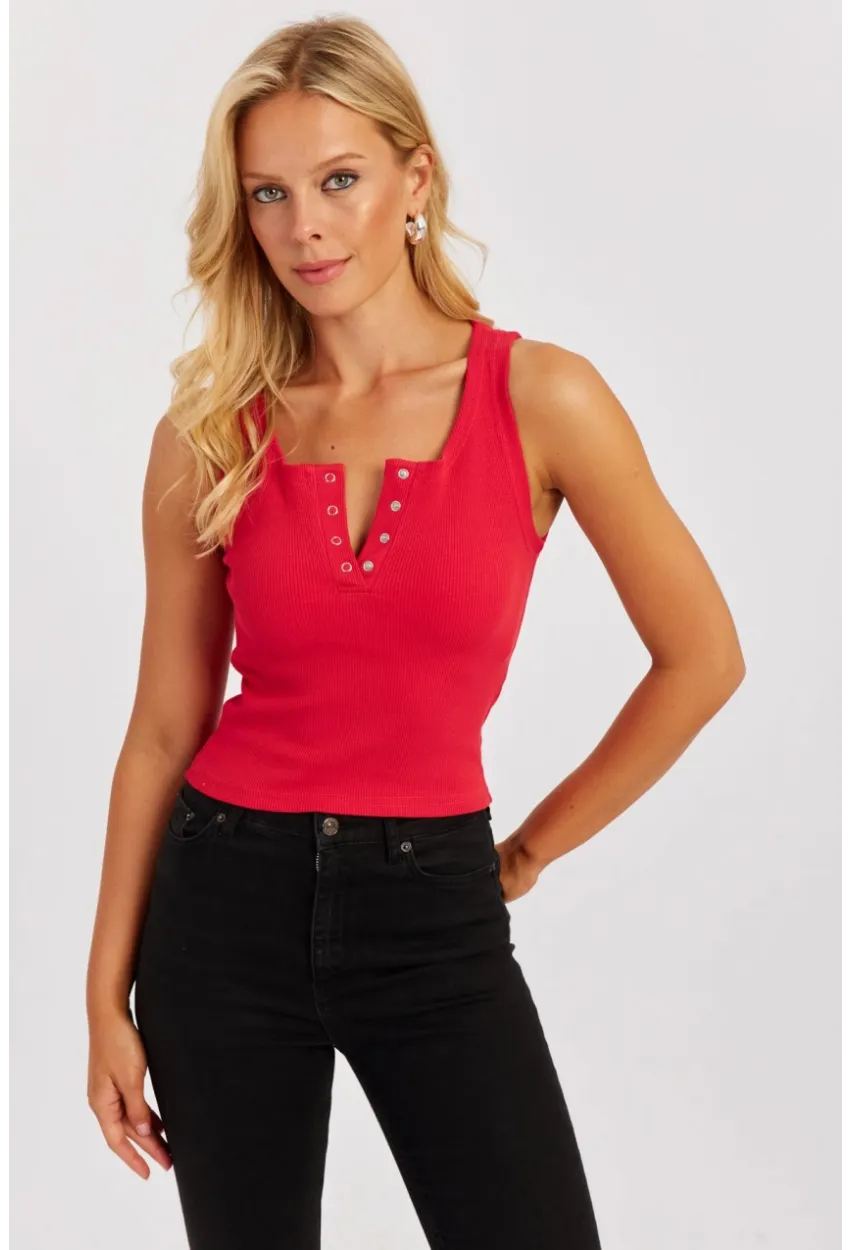 Kadın Beyaz-Kırmızı Patlı Kaşkorse Bluz MK06