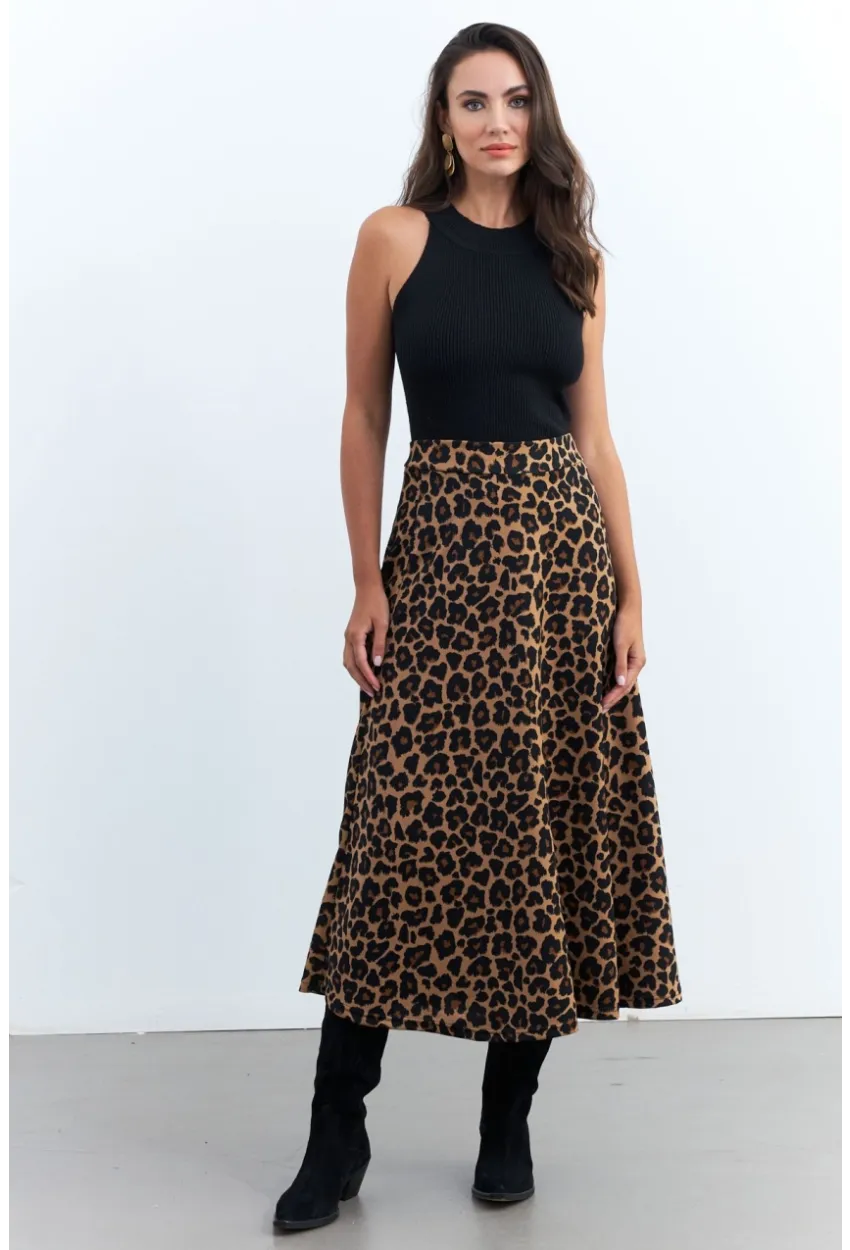 Kadın Camel-Siyah Çan Etek MLON3005