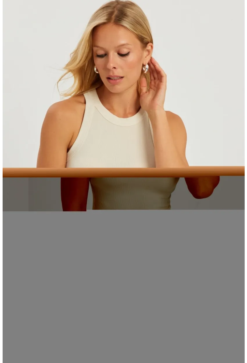 Kadın Ekru Fitilli Bluz AYD317