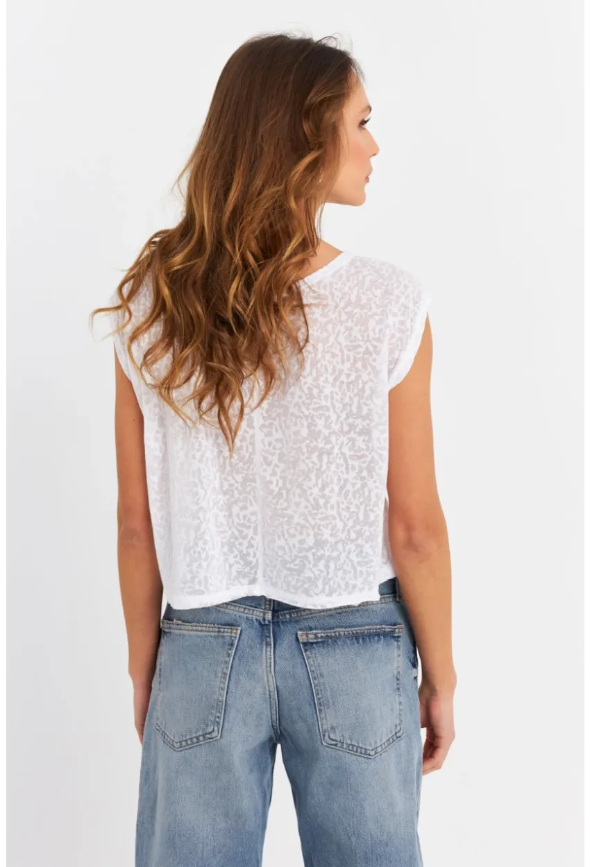 Kadın Ekru Mash Transparan Bluz ANT102