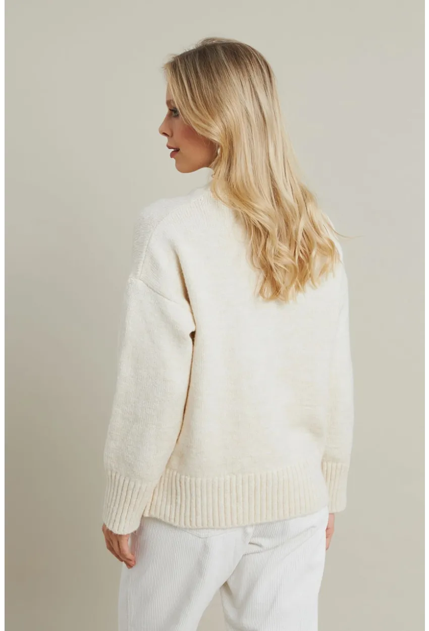 Kadın Ekru Salaş Kazak MYV104