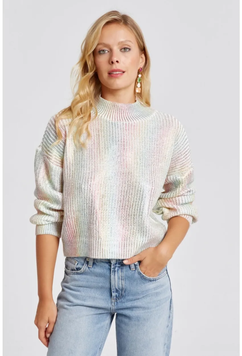 Kadın Ekru Varakli Triko Bluz SF2529