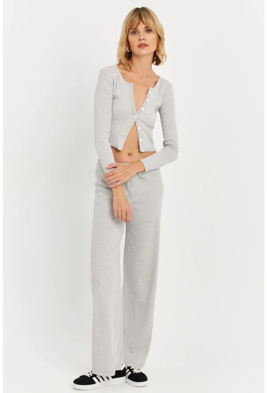 Kadın Gri Palazzo Eşofman Altı ALB6011