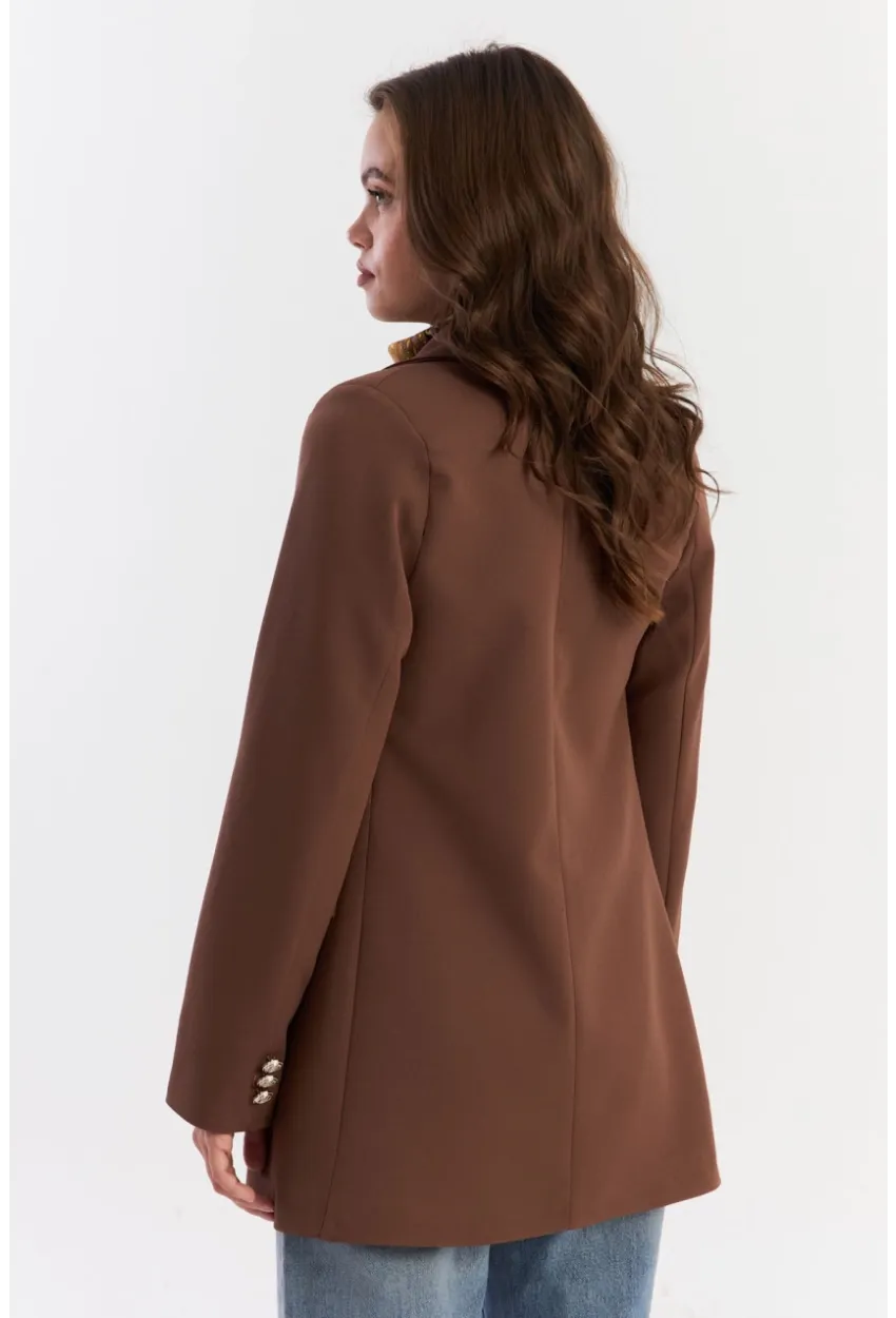 Kadın Kahverengi Alt Üst Astarlı Ceket MUF201