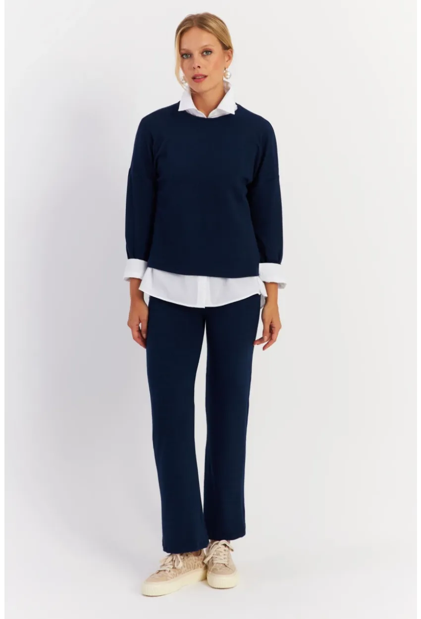 Kadın Lacivert Alt Üst Takım YLE19