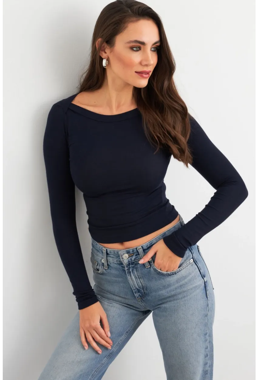 Kadın Lacivert Bluz MX9390