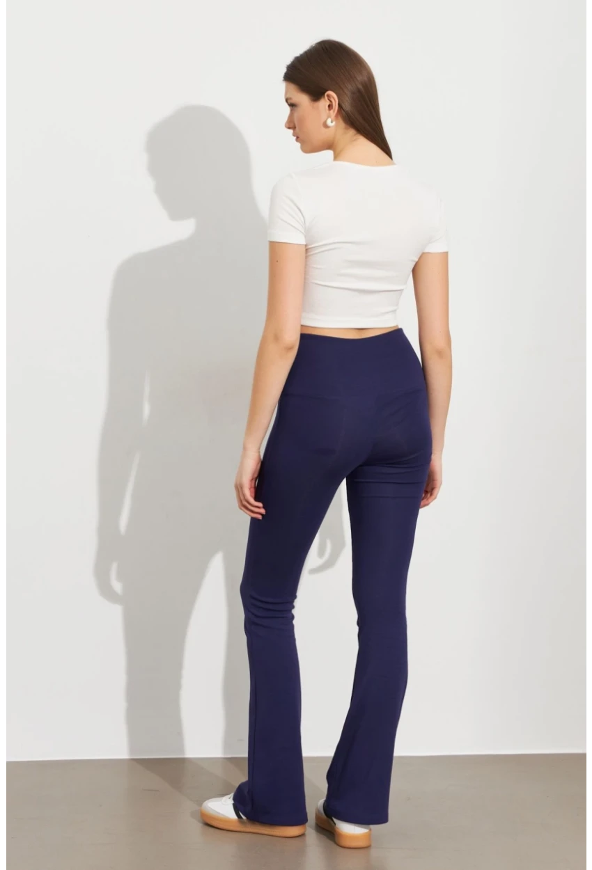 Kadın Lacivert İspanyol Paça Tayt ATS60