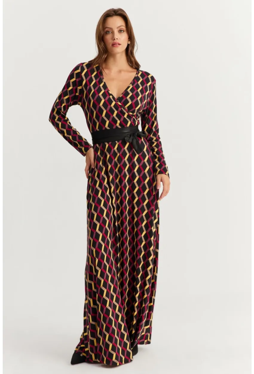 Kadın Multi Kruvaze Maxi Elbise VTN3