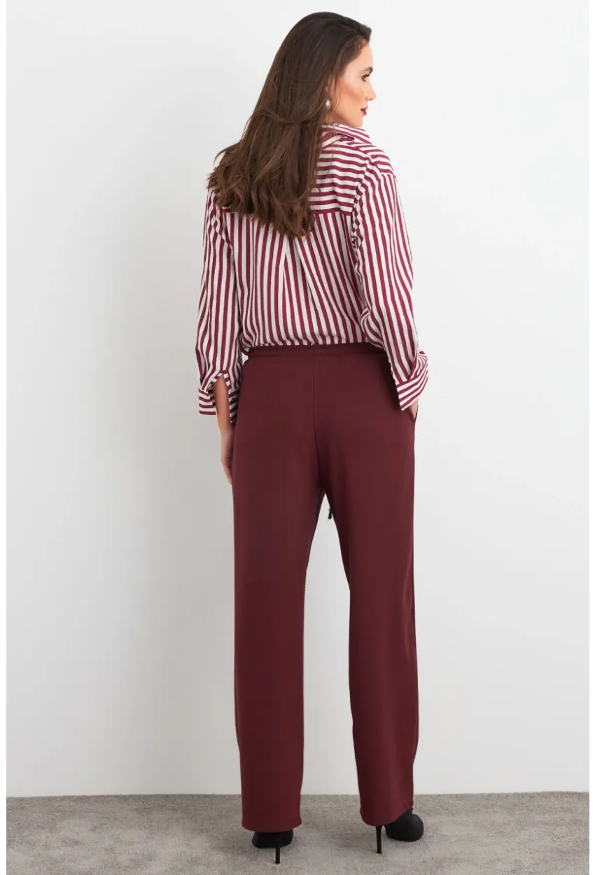 Kadın Mürdüm Pantolon ELA6647