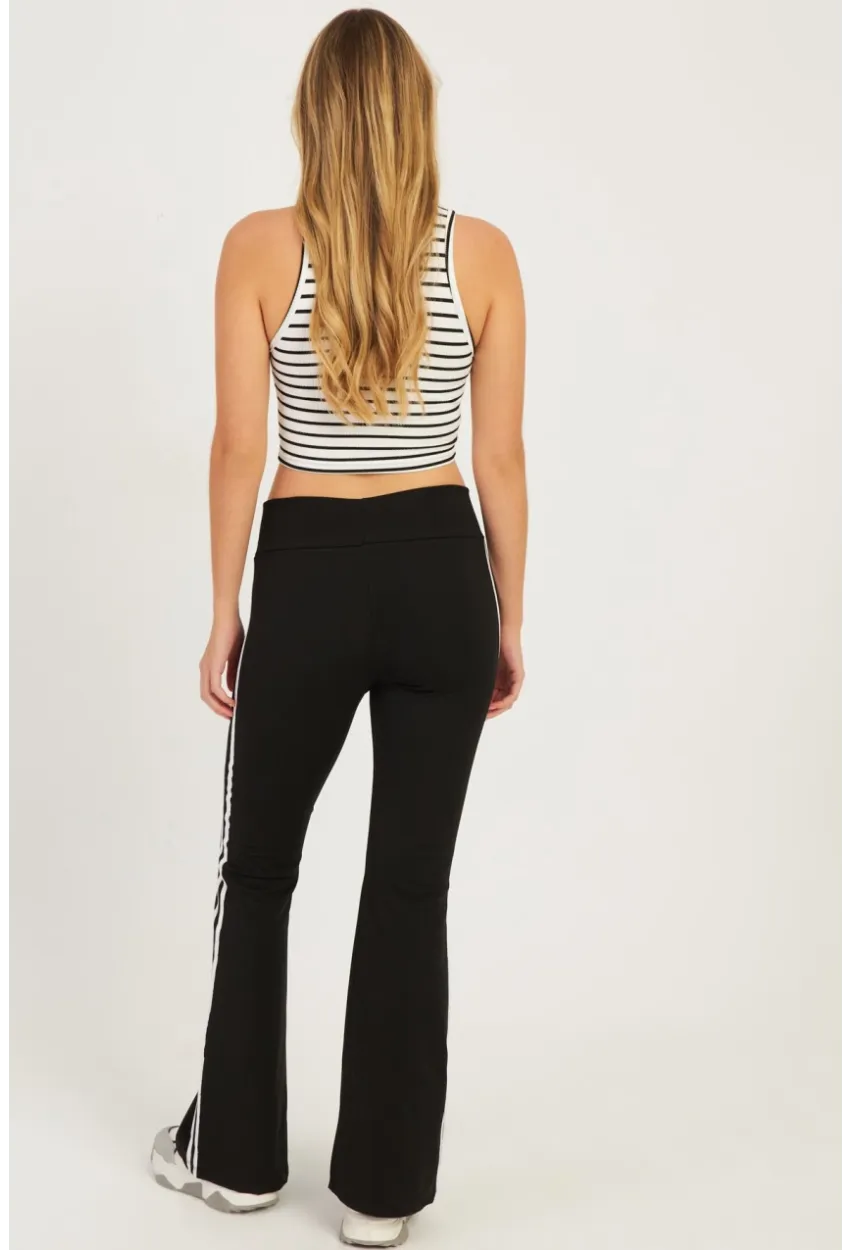 Kadın Siyah İspanyol Paça Eşofman Altı SF2542