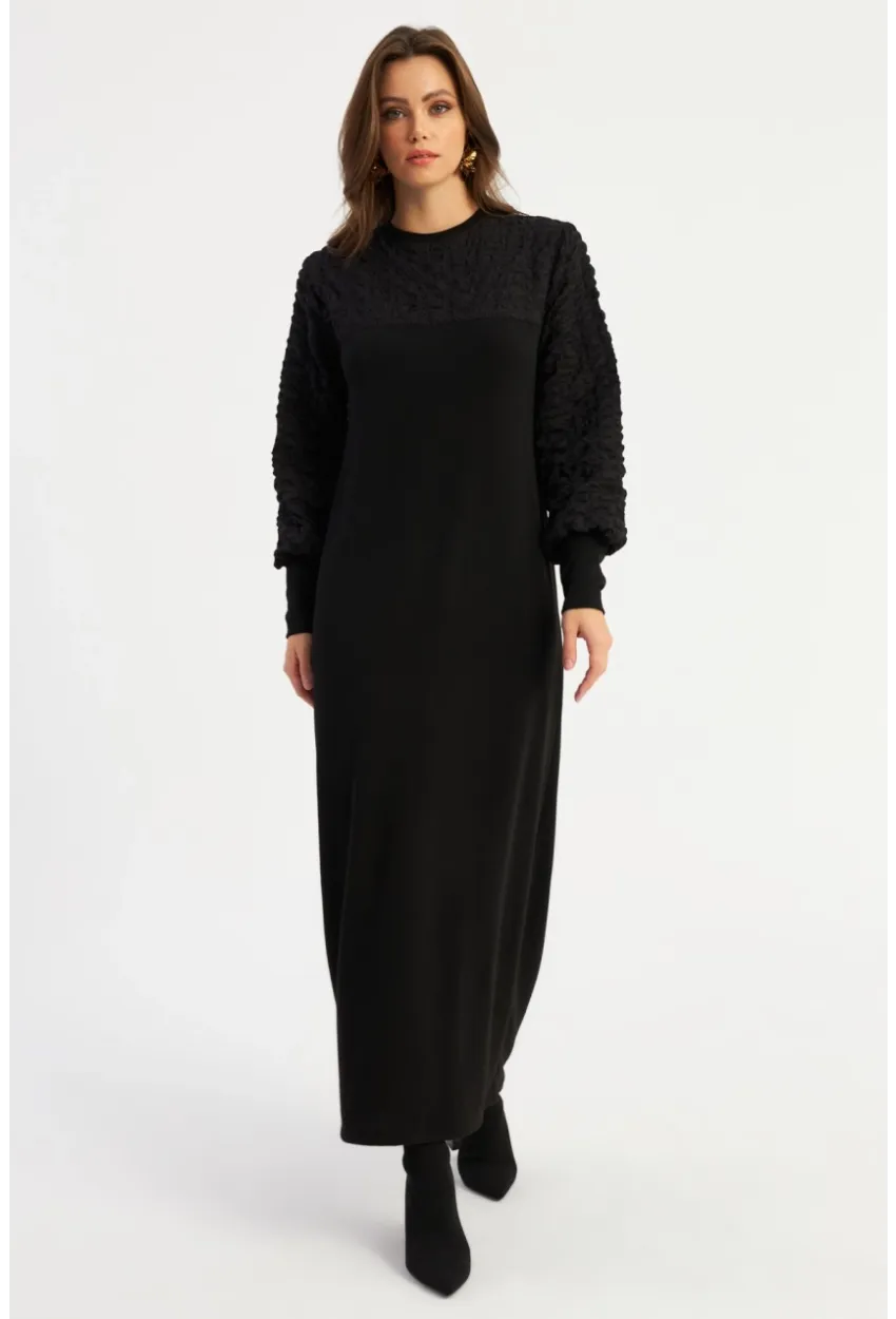 Kadın Siyah Maxi Elbise MBK57