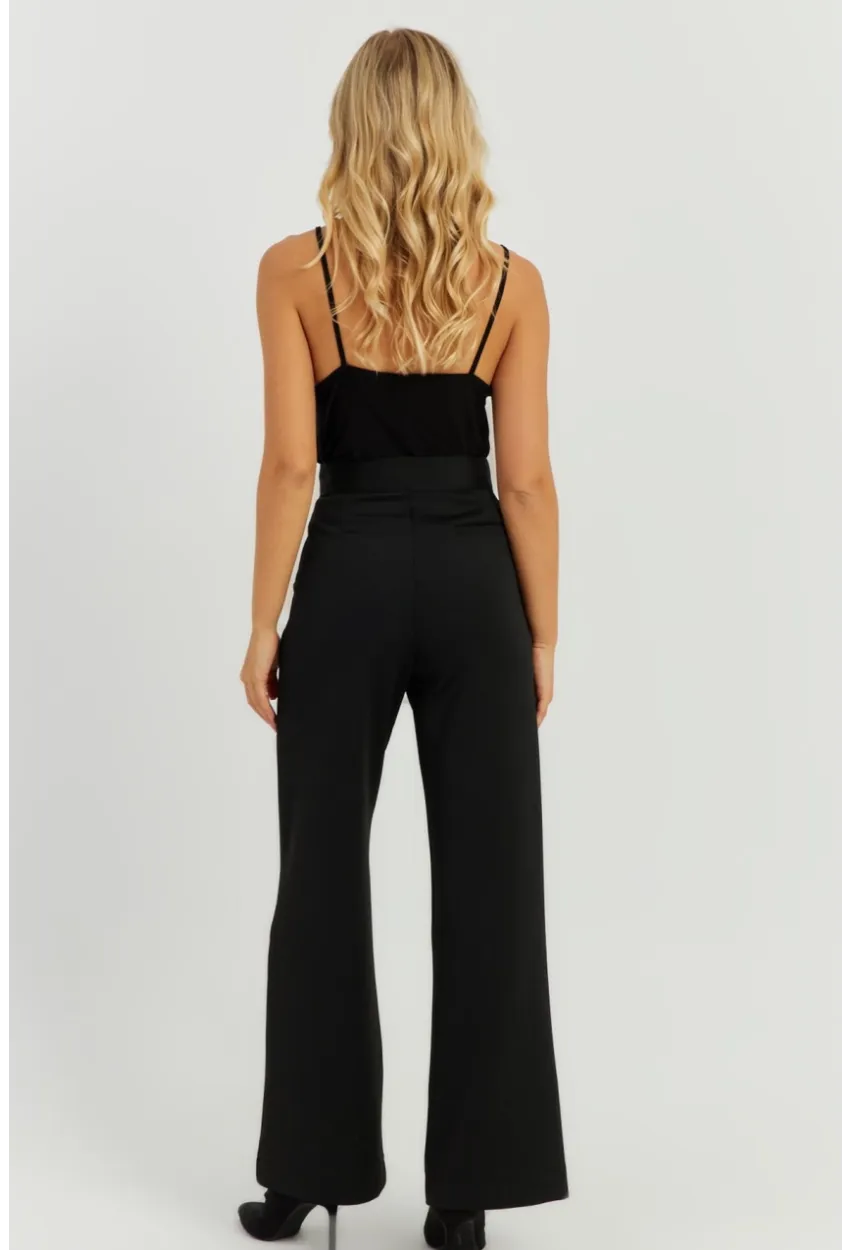 Kadın Siyah Yüksek Bel Pantolon KED2011