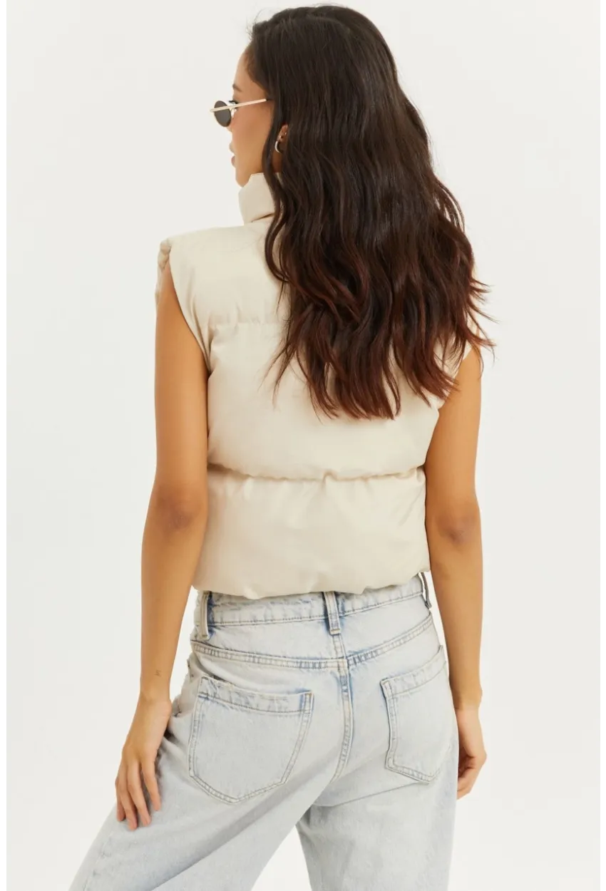 Kadın Vanilya Şişme Yelek DAF4910