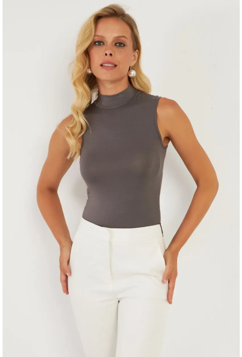 Kadın Antrasit Bluz LPP1289