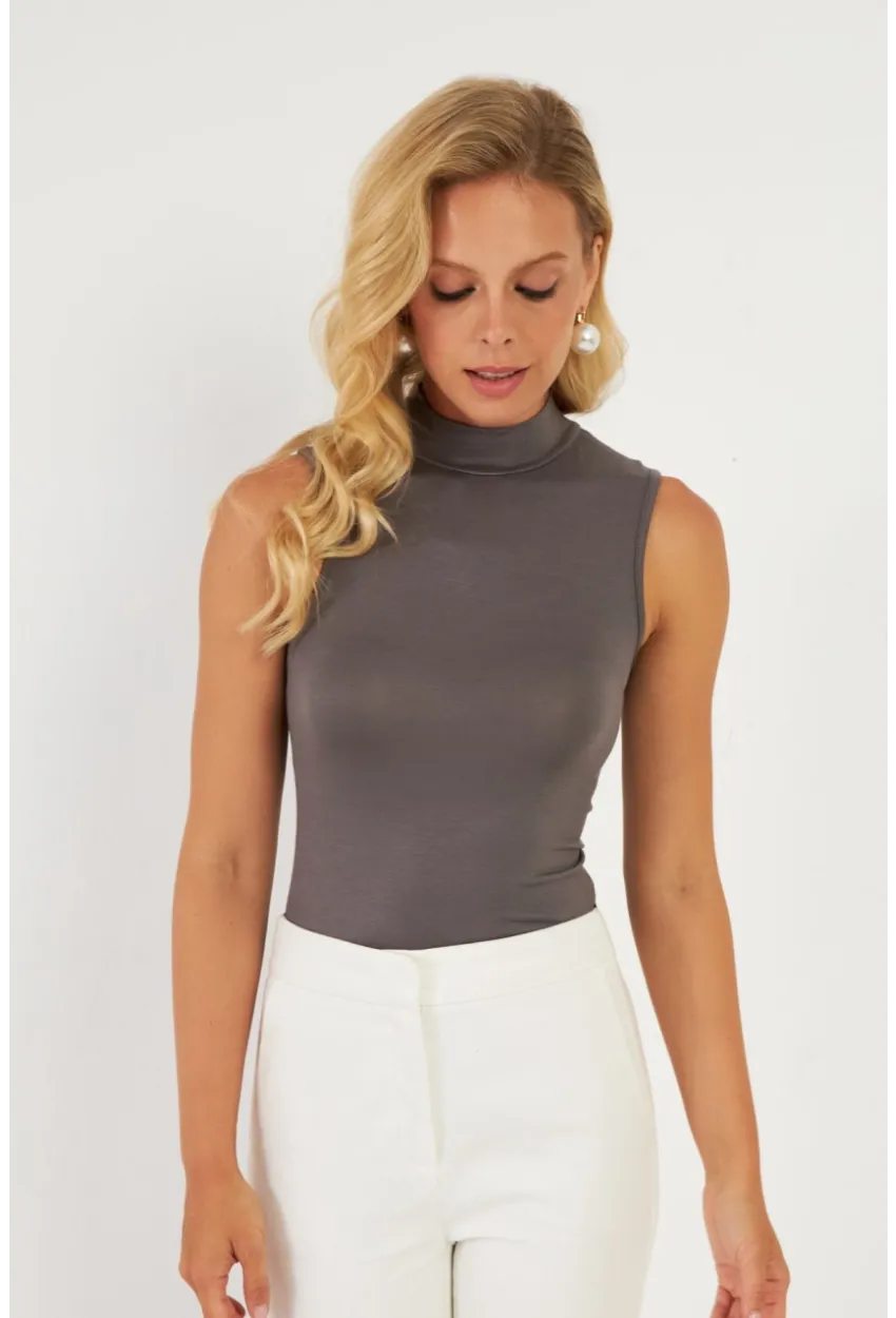 Kadın Antrasit Bluz LPP1289
