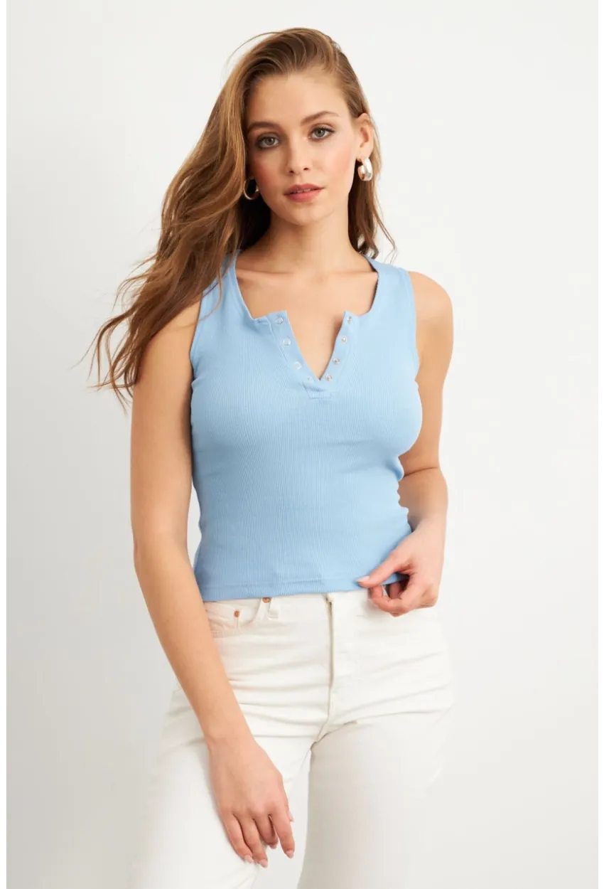 Kadın Bebe Mavi Patlı Kaşkorse Bluz MK02