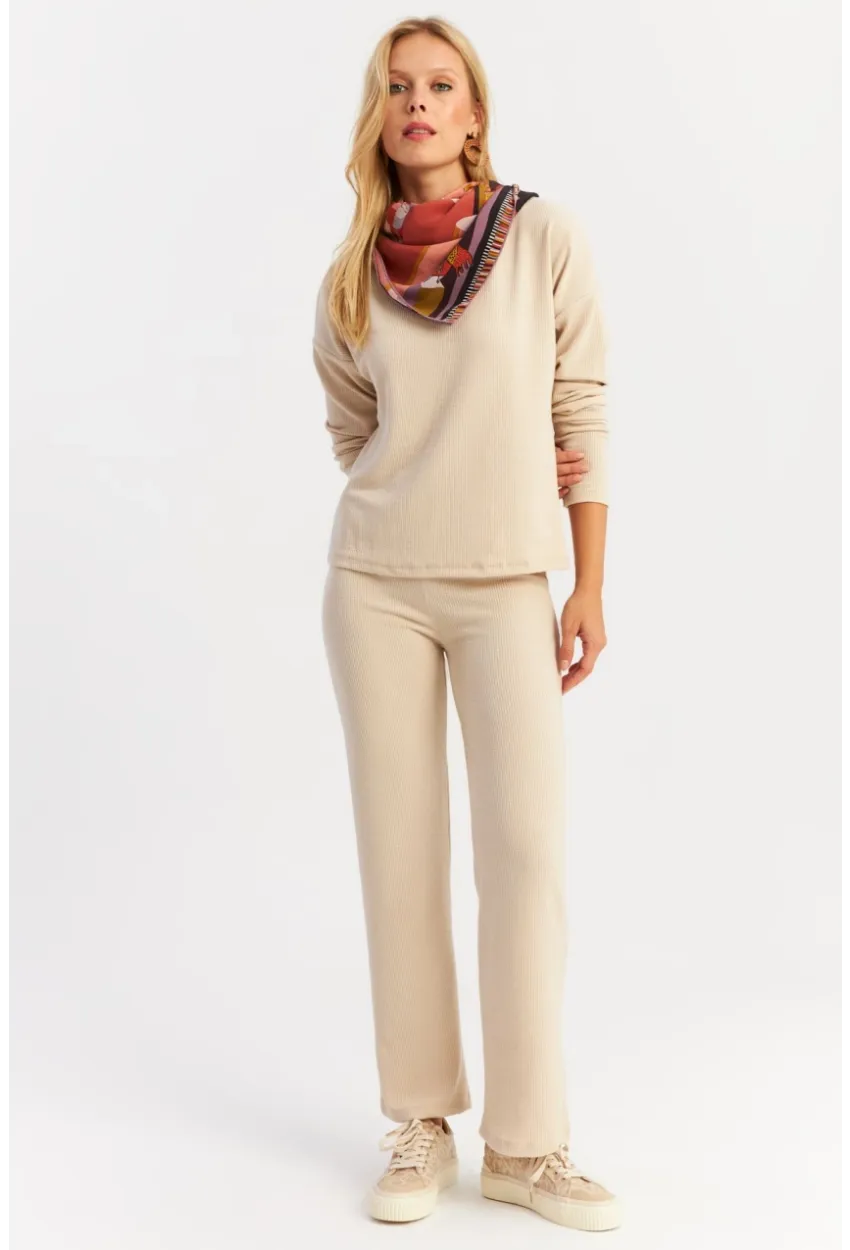 Kadın Bej Alt Üst Takım YLE19