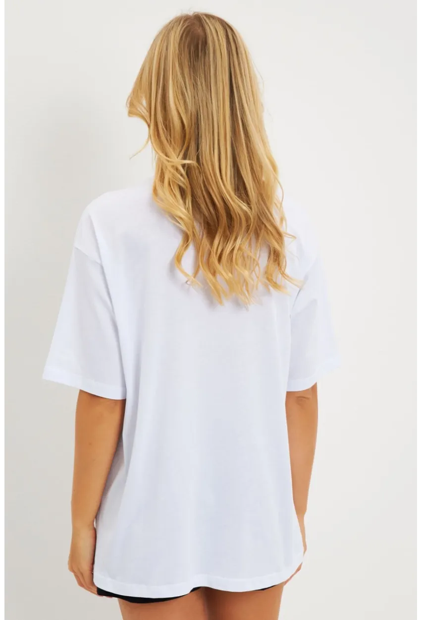 Kadın Beyaz Baskılı T-Shirt DY1329