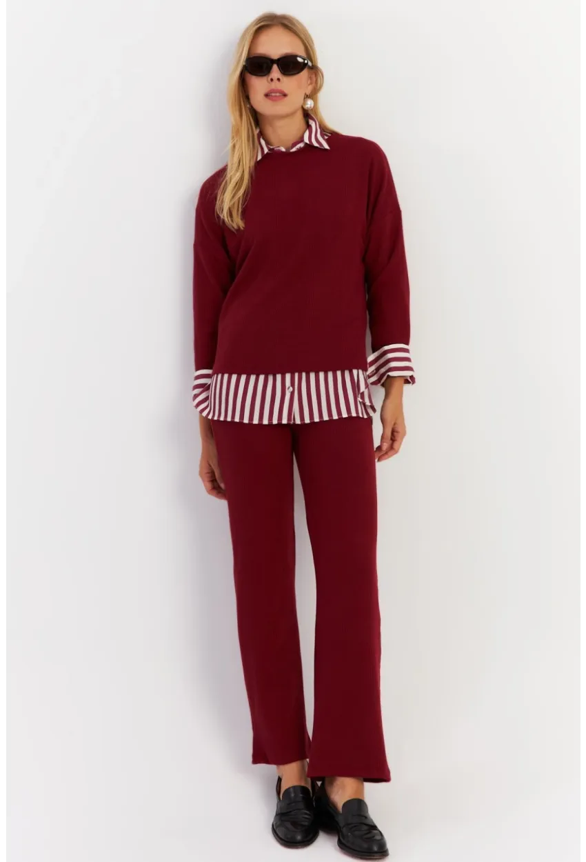 Kadın Bordo Alt Üst Takım YLE19